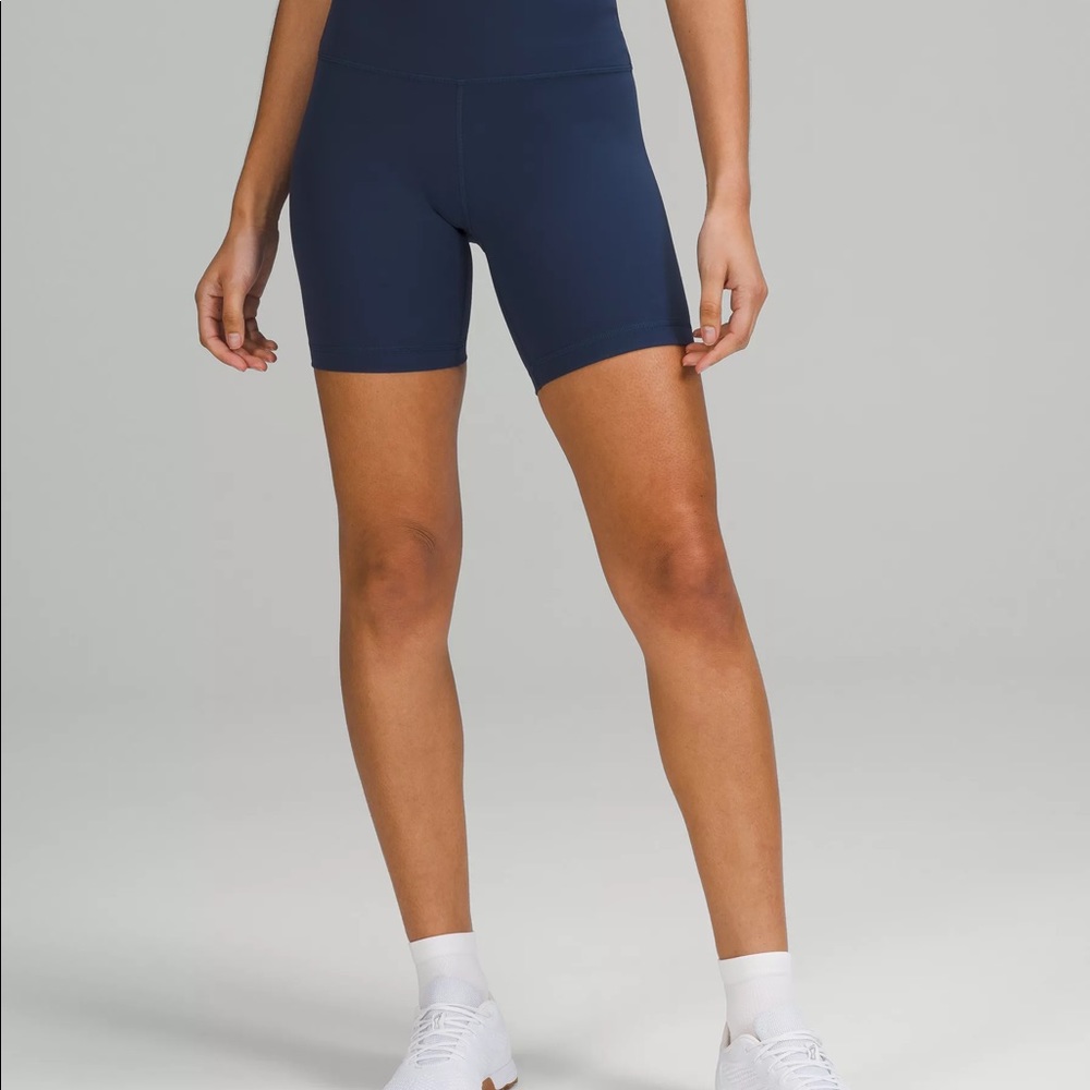 Lululemon wunder train mineral blue size 6, 6”